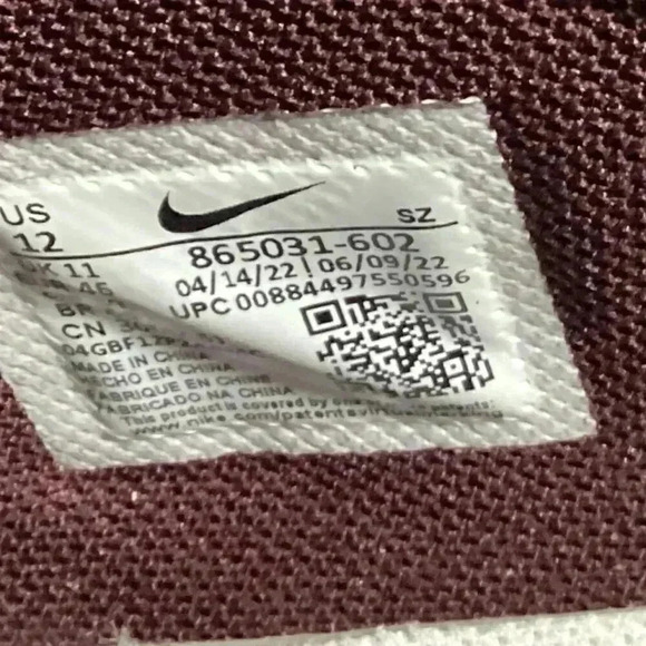 Nike Air Max Goadome ACG Mens 12 Boots Deep Burgundy Gum Bottom 865031-602 - Picture 9 of 9